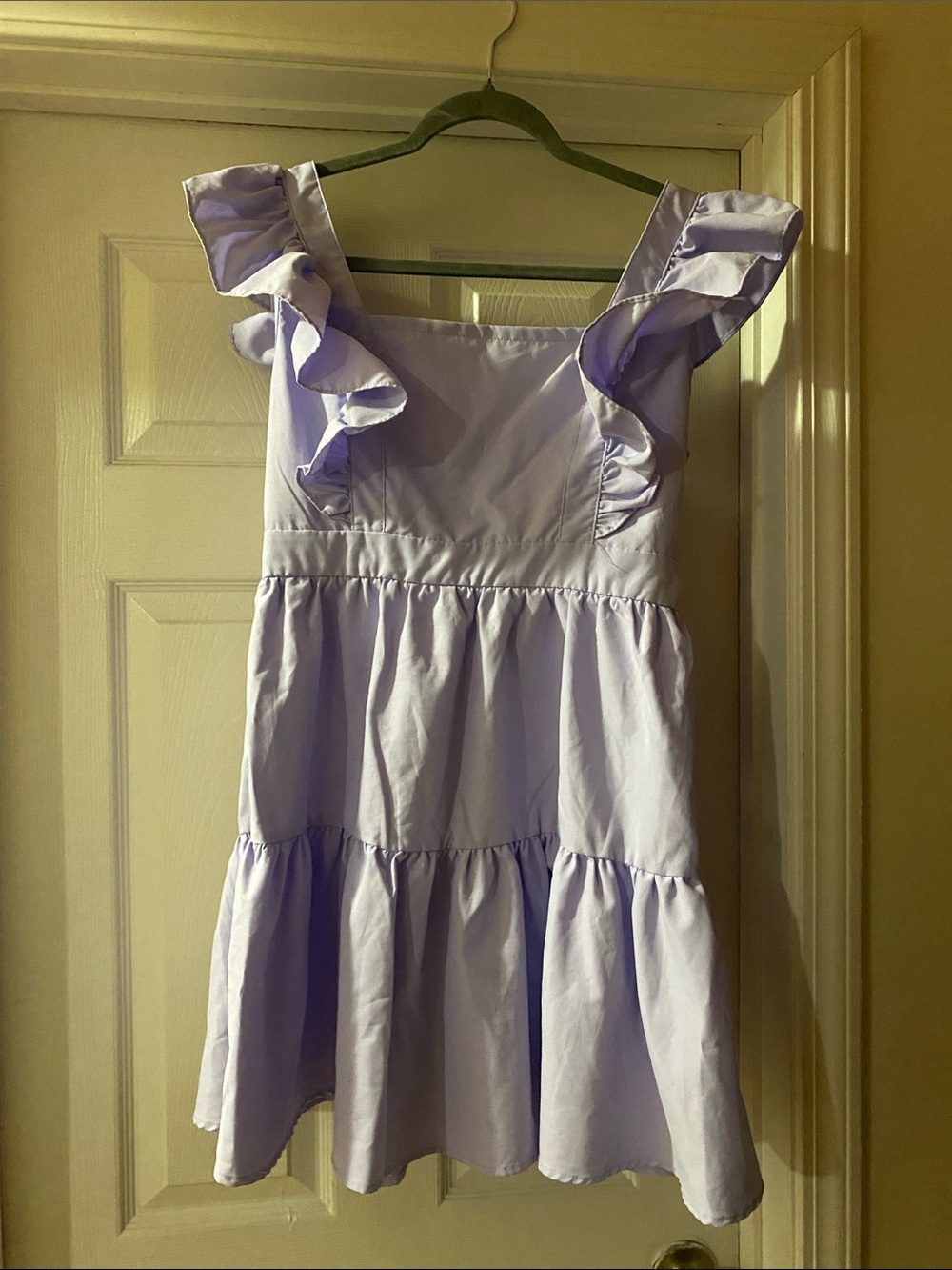 Lavender Ruffle Bow Top